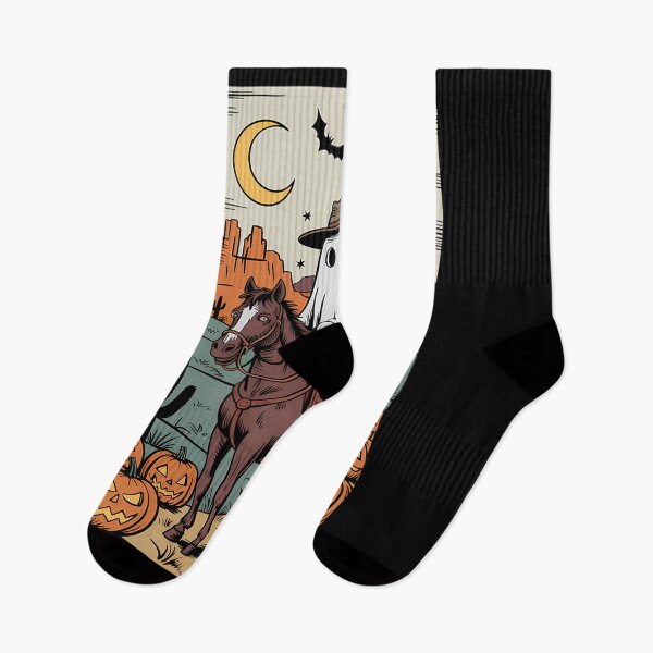 Item preview, Cowboy Ghost Riding Horse Funny Tarot Card Halloween designed and sold by WalshDrawnLaugh.