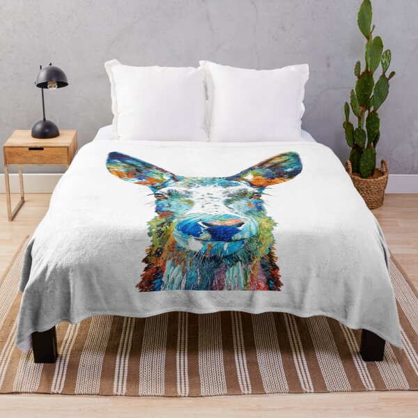 Item preview, Colorful Deer Art On White designed and sold by Sharon Cummings Art.