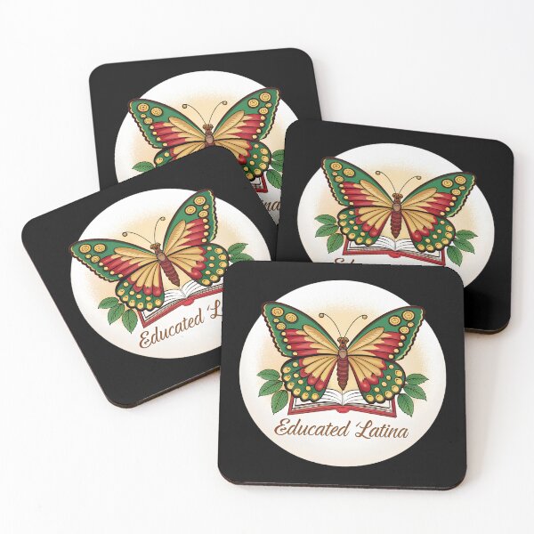 Item preview, Educated Latina Butterfly  – Latin Colors with Open Book Design designed and sold by VividOrganica.