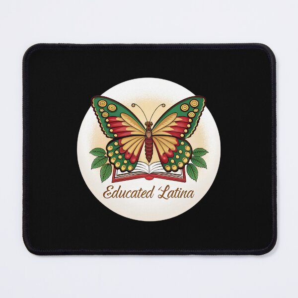Item preview, Educated Latina Butterfly – Latin Colors with Open Book Design designed and sold by VividOrganica.