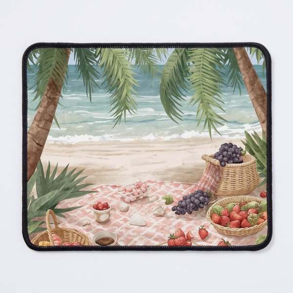 Item preview, Seaside Picnic – Cottagecore Coastal Delight designed and sold by Deezyned.
