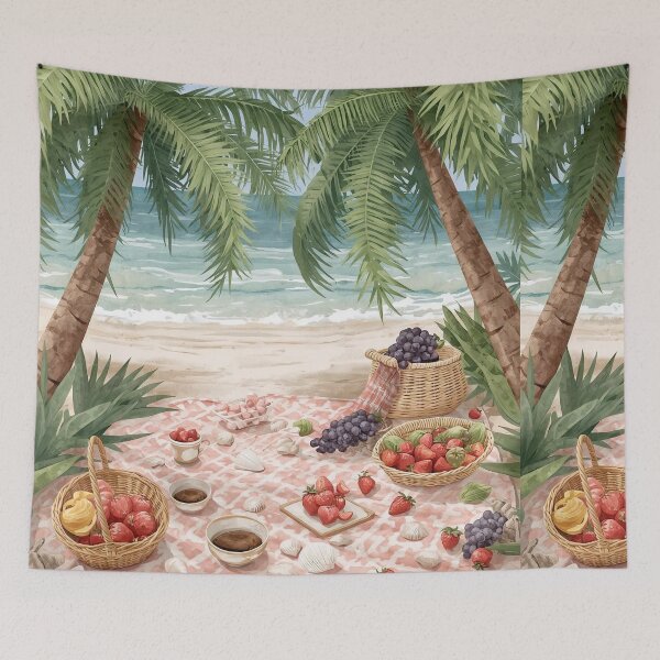 Item preview, Seaside Picnic – Cottagecore Coastal Delight designed and sold by Deezyned.