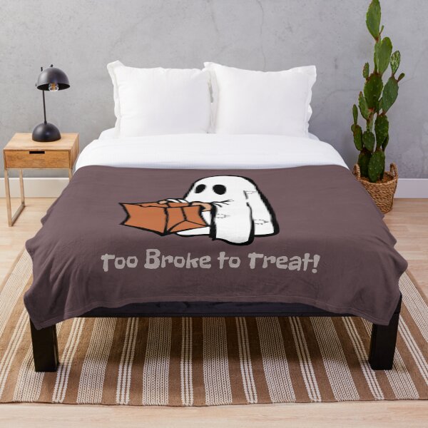 Item preview, ¿Demasiado pobre para dar dulces? Diseño divertido de fantasma de Halloween designed and sold by RoraLily.