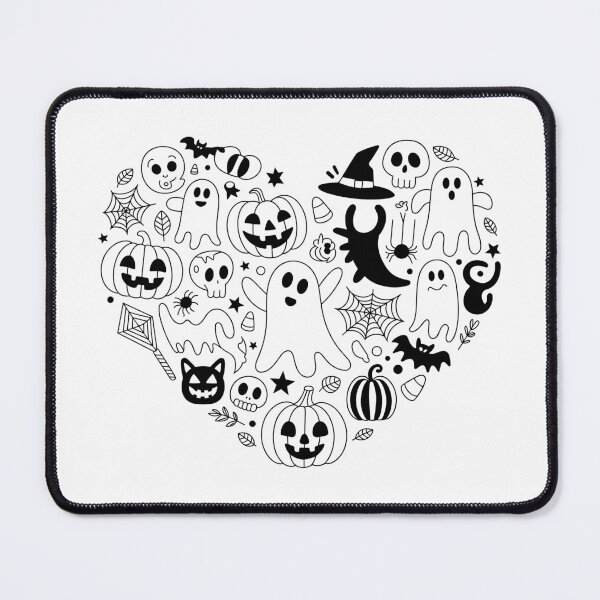 Item preview, Halloween spooky ghost pumpkin heart with bats  designed and sold by cocomelon168.