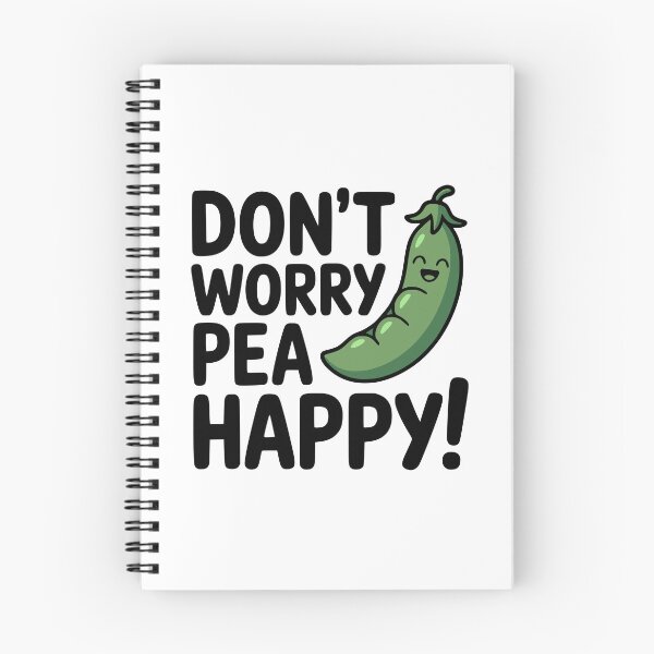 Item preview, Don't Worry Pea Happy! Cute Pea Pod Pun designed and sold by PMCreative.