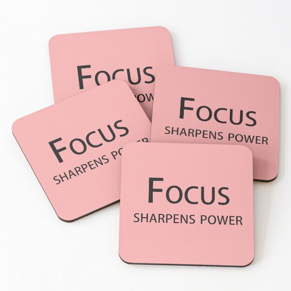 Item preview, Focus Sharpens Power – Motivational Quote Design designed and sold by ArtNestVerse.