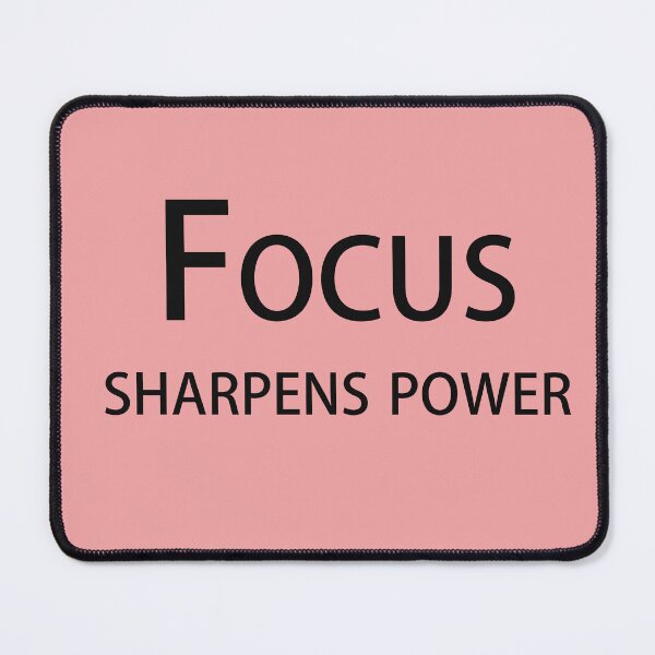 Item preview, Focus Sharpens Power – Motivational Quote Design designed and sold by ArtNestVerse.