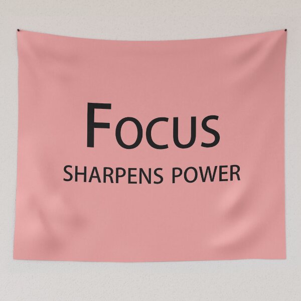 Item preview, Focus Sharpens Power – Motivational Quote Design designed and sold by ArtNestVerse.