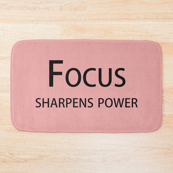 Item preview, Focus Sharpens Power – Motivational Quote Design designed and sold by ArtNestVerse.