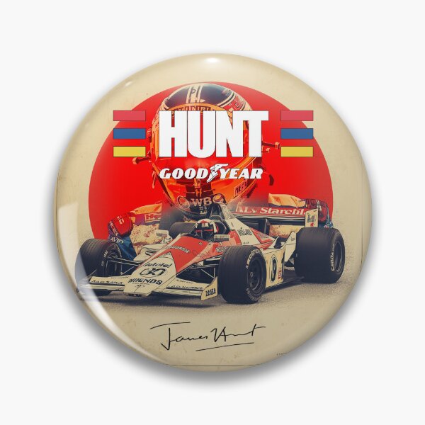 Item preview, Vintage poster illustration of legendary pilot James Hunt! designed and sold by Racing Art Store 2025.