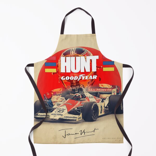 Item preview, Vintage poster illustration of legendary pilot James Hunt! designed and sold by Racing Art Store 2025.