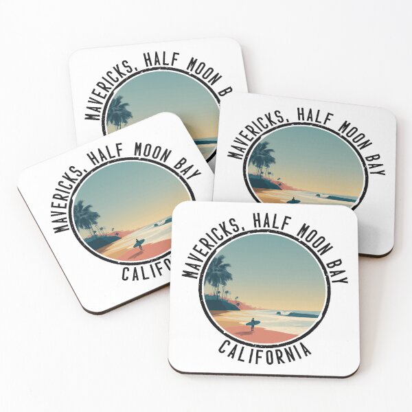 Item preview, Mavericks, Half Moon Bay - California (with Black Lettering) designed and sold by VelvetRoom.