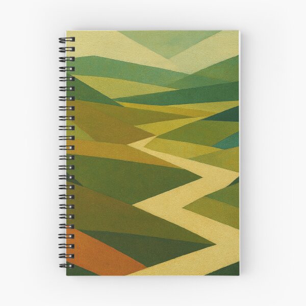 Item preview, Geometric landscape with river designed and sold by Sigtrix.