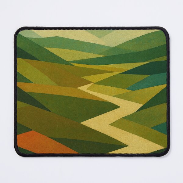 Item preview, Geometric landscape with river designed and sold by Sigtrix.
