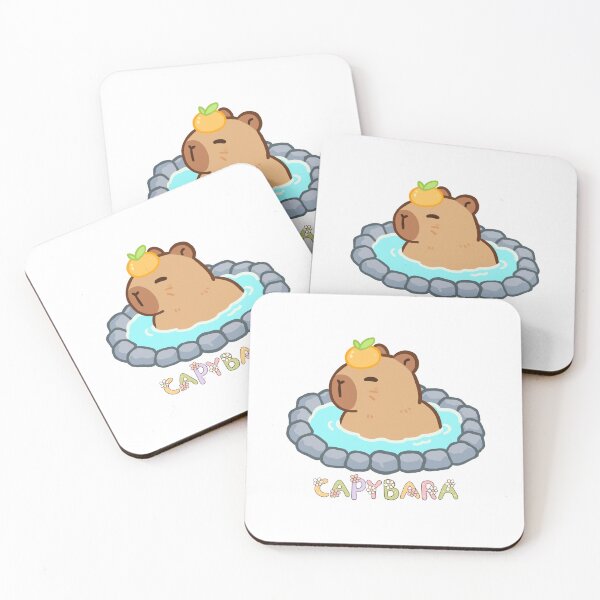 Item preview, Capybara in soak designed and sold by yeppasama.
