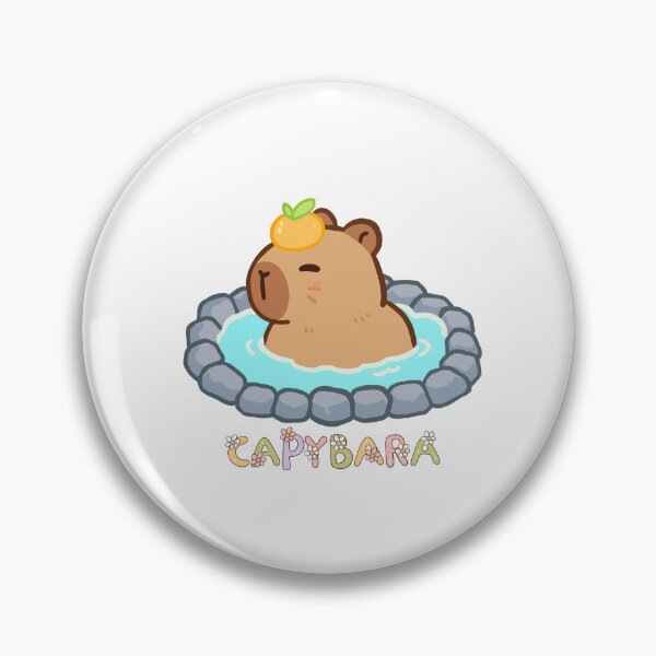 Item preview, Capybara in soak designed and sold by yeppasama.