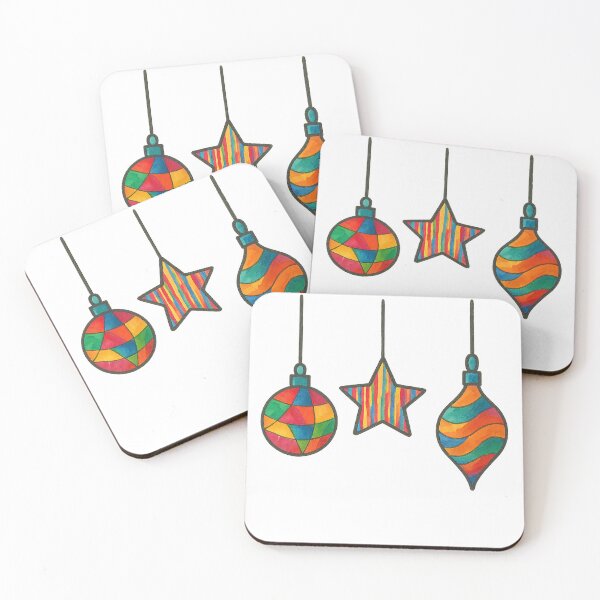 Item preview, Handmade Ornament Trio – Mixed Media Watercolor designed and sold by Pacika.