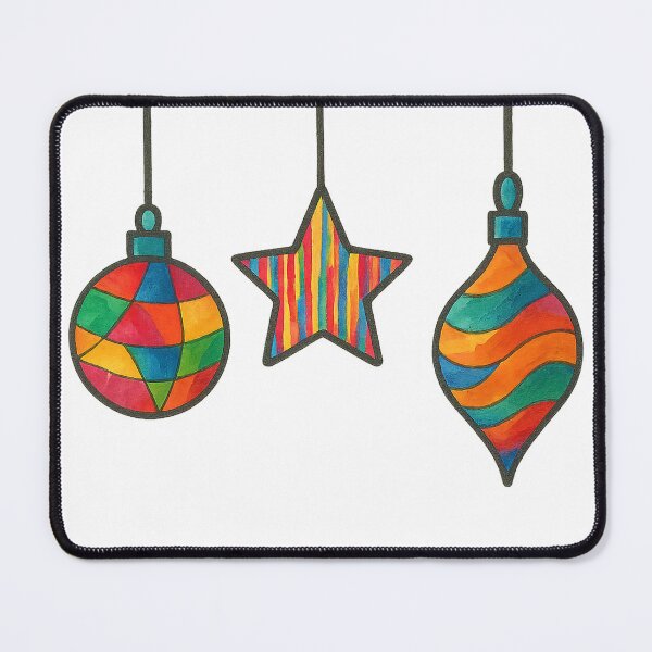 Item preview, Handmade Ornament Trio – Mixed Media Watercolor designed and sold by Pacika.