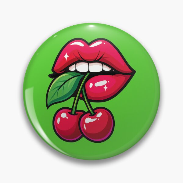 Item preview, Lips with cherries designed and sold by PRINTARTLAB.