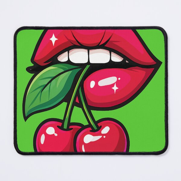 Item preview, Lips with cherries designed and sold by PRINTARTLAB.
