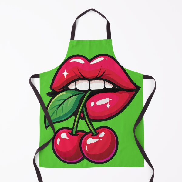 Item preview, Lips with cherries designed and sold by PRINTARTLAB.