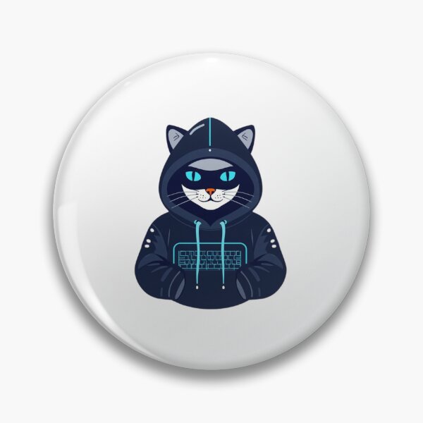 Item preview, A Hacker Cat in a jacket designed and sold by yeppasama.