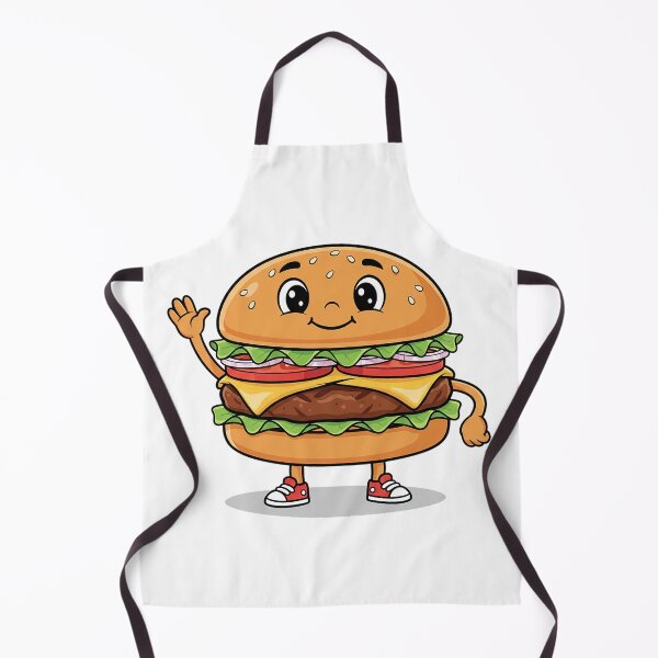 Item preview, A happy hamburger mascot designed and sold by KinnearDesign.