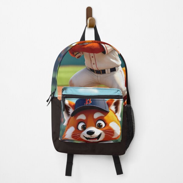 Item preview, red panda baseball player colorful cartoon character designed and sold by SmashingDeals.
