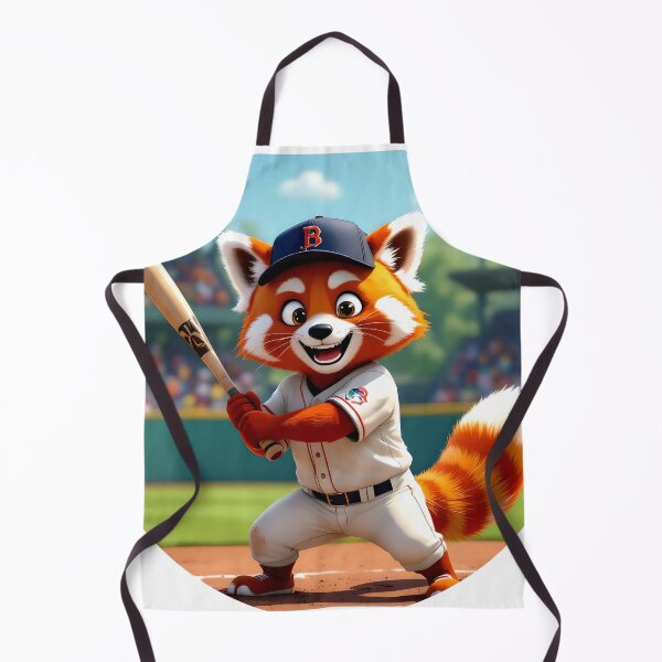 Item preview, red panda baseball player colorful cartoon character designed and sold by SmashingDeals.