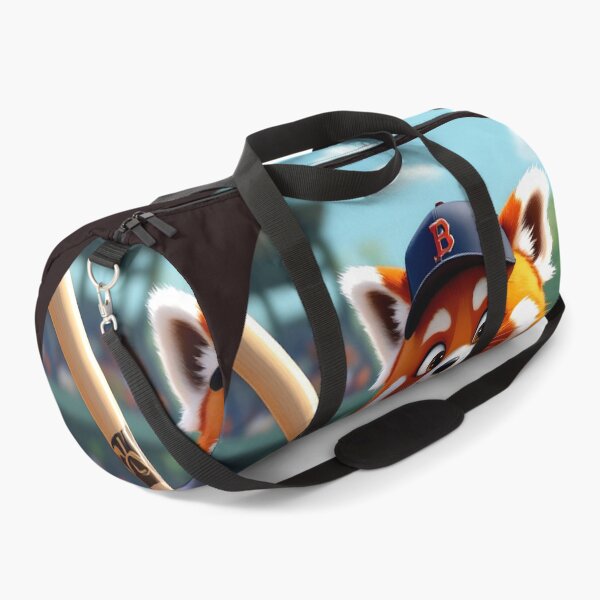 Item preview, red panda baseball player colorful cartoon character designed and sold by SmashingDeals.