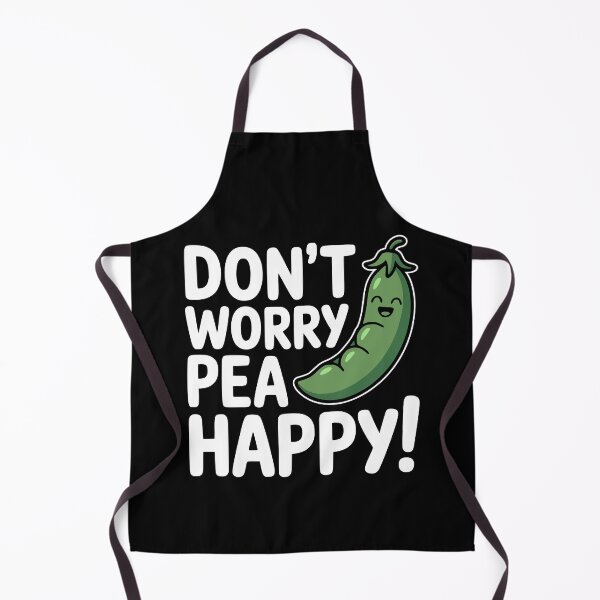 Item preview, Don't Worry Pea Happy! Funny Vegetable Pun designed and sold by PMCreative.