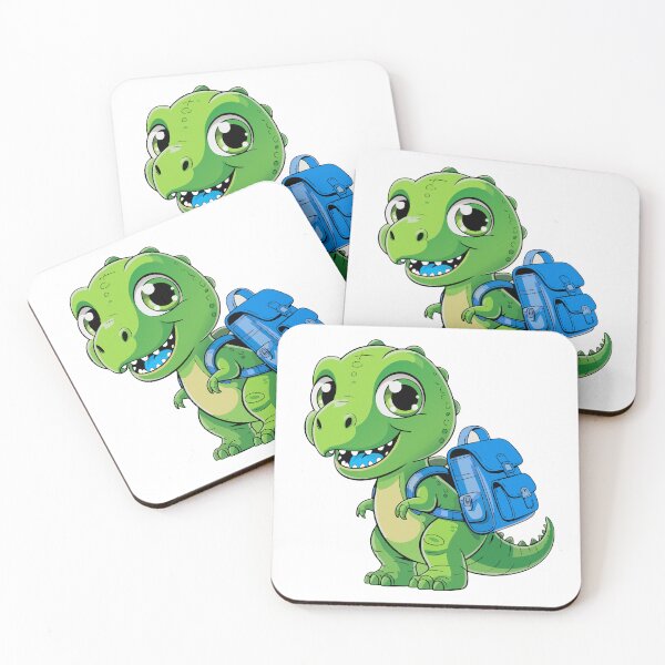 Item preview, Cute Dinosaur with Backpack designed and sold by styleonestaa.
