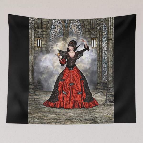 Item preview, Fantasy Witch Design - Medieval Castle Halloween Art designed and sold by Vac1.