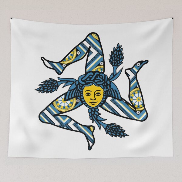 Item preview, Sicilian Trinacria Blues designed and sold by Freshinkshop.