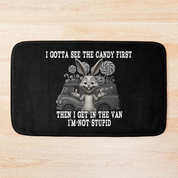 Item preview, Funny Candy Van Bunny – Dark Humor Cartoon Design designed and sold by A-T-H.