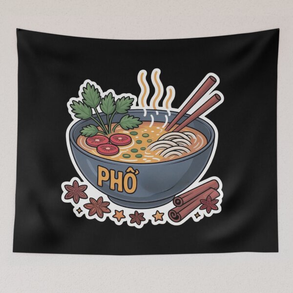 Item preview, Cute Delicious Vietnamese Food for pho lover designed and sold by DamioPolArt.