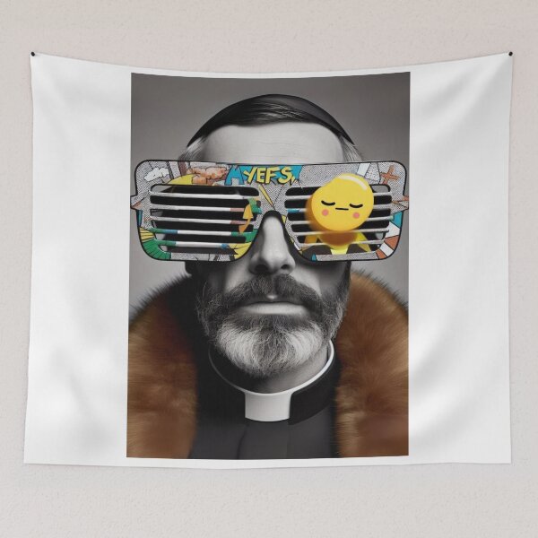 Item preview, "Holy Smokes! The Priest of Punkadelia" designed and sold by Print Fiction.