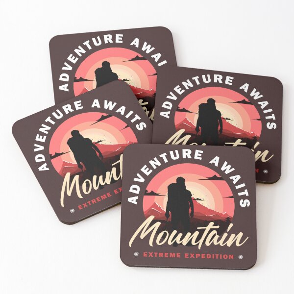 Item preview, Adventure Awaits – Mountain Expedition Hiking Design designed and sold by Raven Studios.