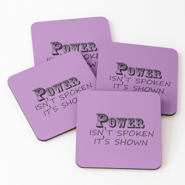 Item preview, Power Isn’t Spoken, It’s Shown – Bold Motivational Quote Design designed and sold by ArtNestVerse.