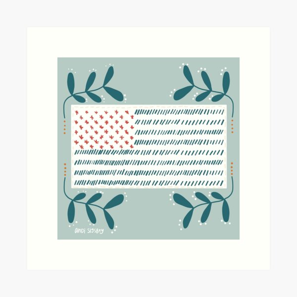 Americana Flag Art Print