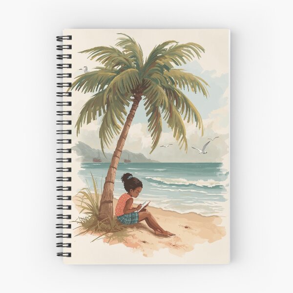 Item preview, Seaside Journaling – Cottagecore Coconut Tree Dreams designed and sold by Deezyned.