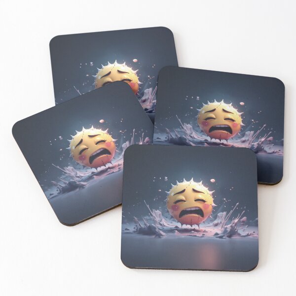 Item preview, A stylized, distorted, and fragmented emoticon designed and sold by Marcu Ioachim.