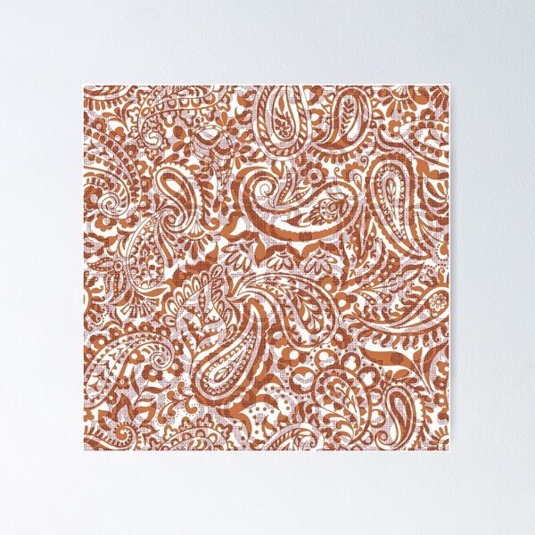 Item preview, Tear Drop Paisley-Bronze Two Tonal designed and sold by Fabricatemyart.