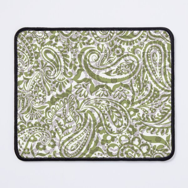 Item preview, Tear Drop Paisley-Burnish Moss Green Two Tonal designed and sold by Fabricatemyart.