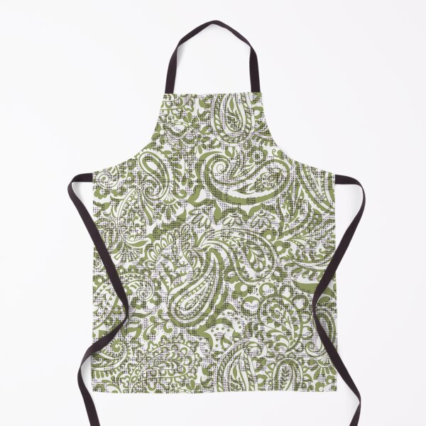 Item preview, Tear Drop Paisley-Burnish Moss Green Two Tonal designed and sold by Fabricatemyart.
