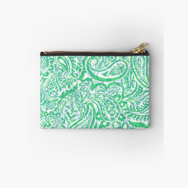 Item preview, Tear Drop Paisley-Cool GreenTwo Tonal designed and sold by Fabricatemyart.