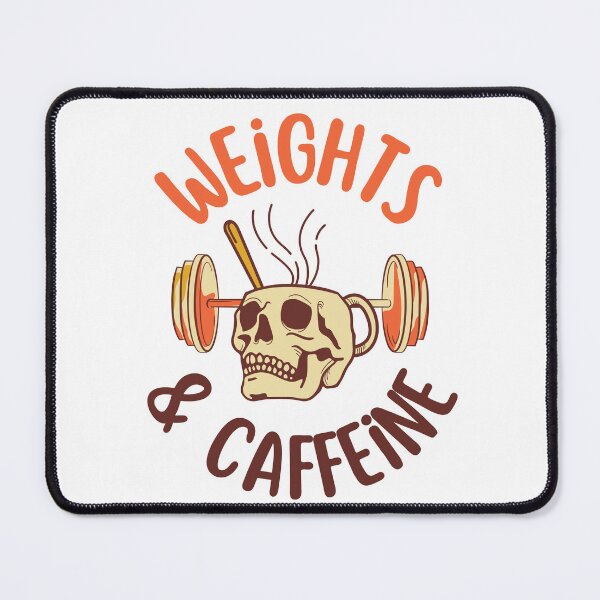 Item preview, Weights & Caffeine – Funny Fitness Coffee Quote designed and sold by J0b4t.