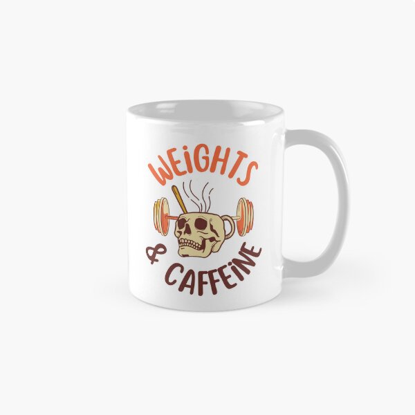 Item preview, Weights & Caffeine – Funny Fitness Coffee Quote designed and sold by J0b4t.