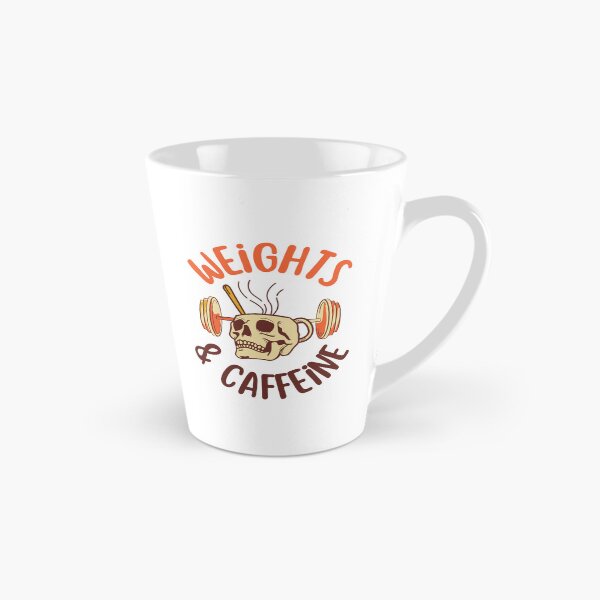 Item preview, Weights & Caffeine – Funny Fitness Coffee Quote designed and sold by J0b4t.