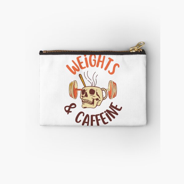 Item preview, Weights & Caffeine – Funny Fitness Coffee Quote designed and sold by J0b4t.